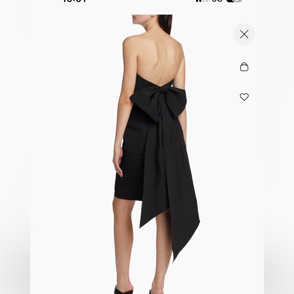 Elegant Black Strapless Dress - Picture 2 of 2